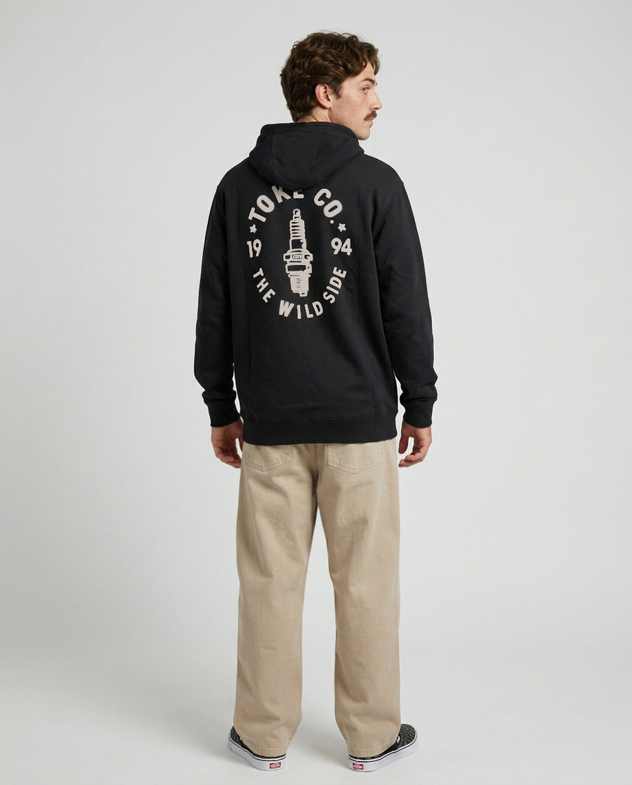 Poleron Hoodie Negro Racer