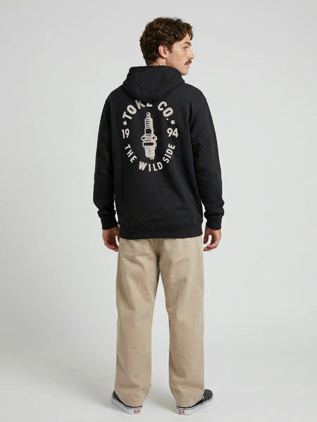 Poleron Hoodie Negro Racer
