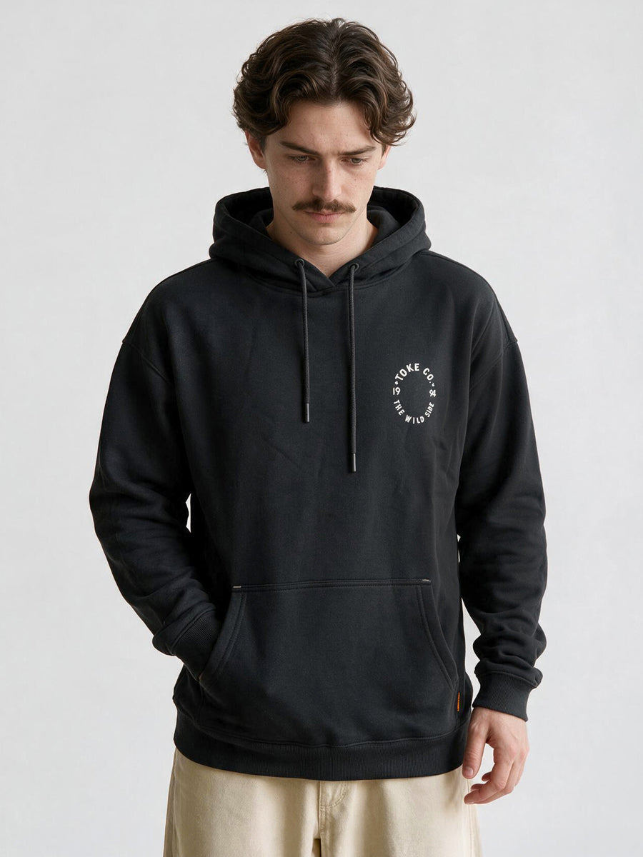 Poleron Hoodie Negro Racer