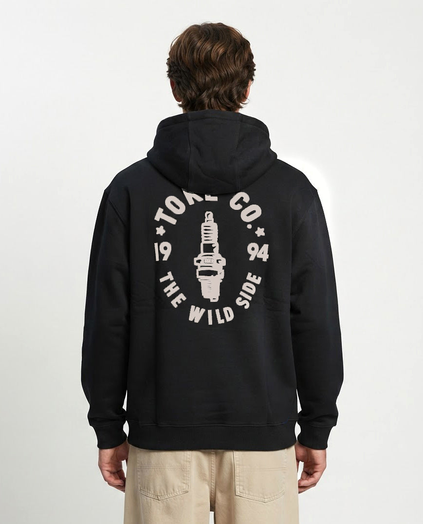 Poleron Hoodie Negro Racer