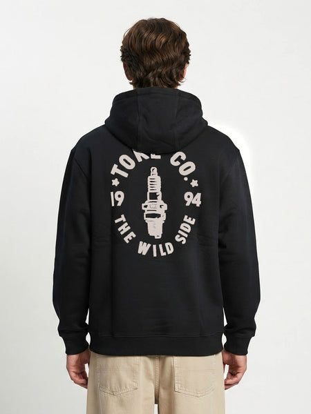 Poleron Hoodie Negro Racer