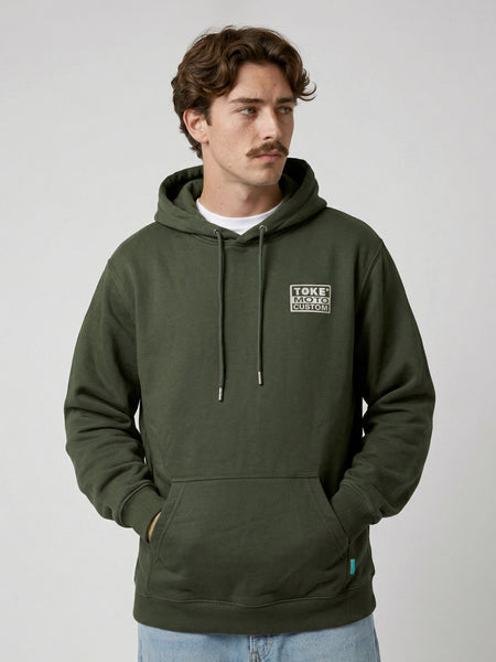 Poleron Hoodie Verde Hombre Reed