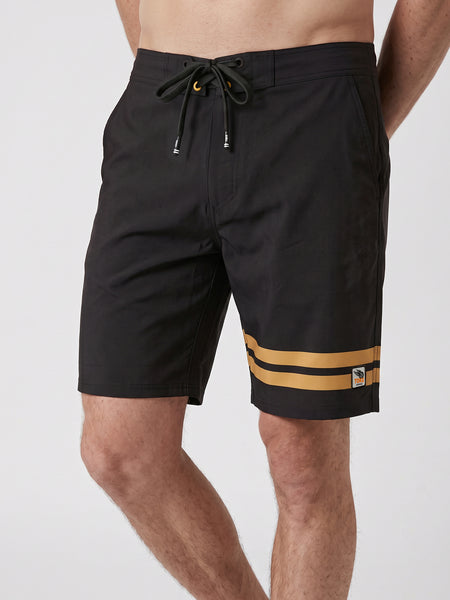 Traje de Baño Gris Oscuro Lines Hombre