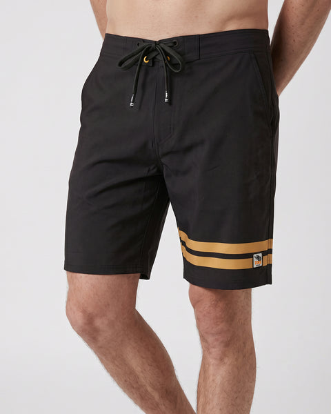 Traje de Baño Gris Oscuro Lines Hombre