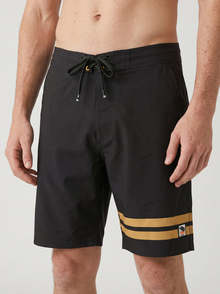 Traje de Baño Gris Oscuro Lines Hombre
