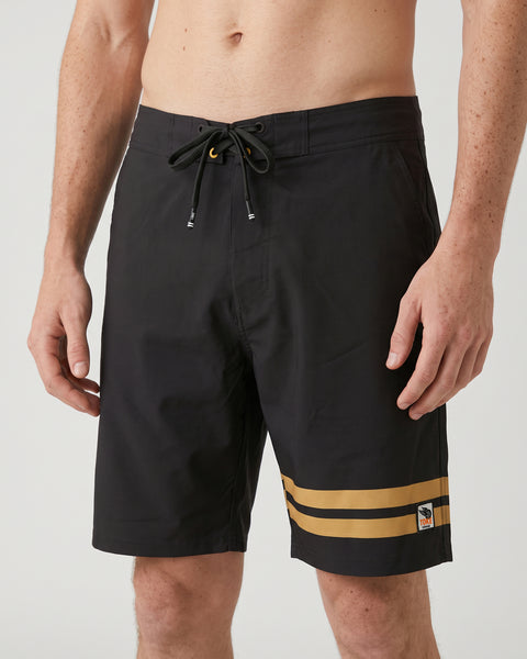 Traje de Baño Gris Oscuro Lines Hombre