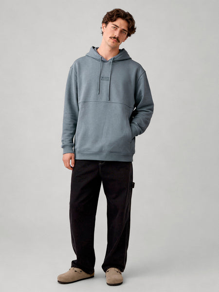 Poleron Hombre Hoodie Azul Lines