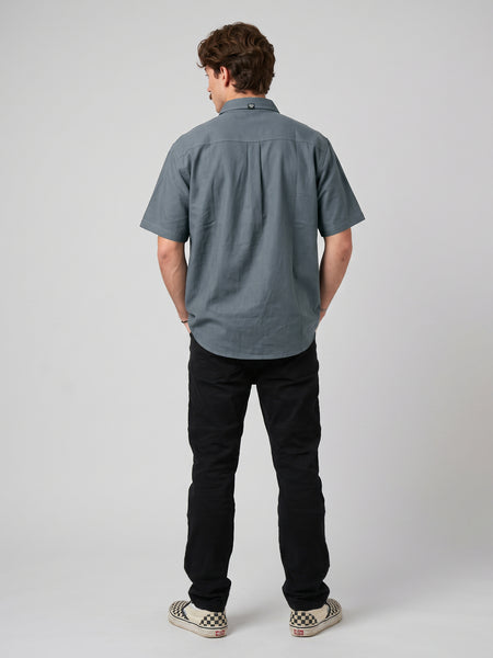 Camisa Hombre Lisa Azul Toke