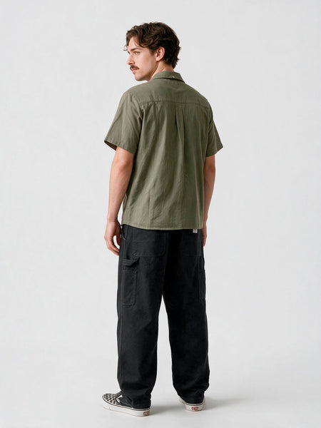 Camisa Manga Corta Verde Hombre Garage