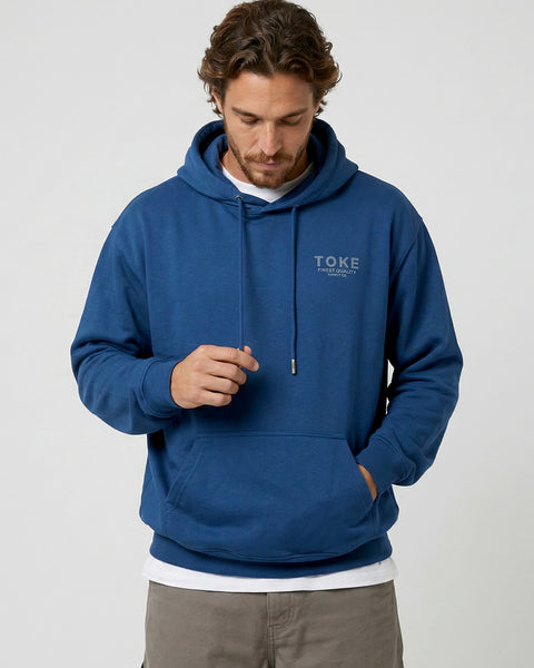 Poleron Hoodie Azul Hombre Maico