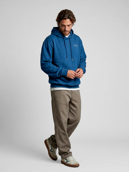 Poleron Hoodie Azul Hombre Maico