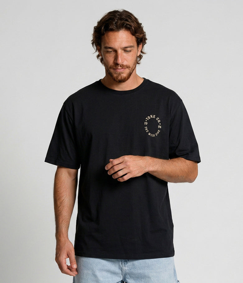 Polera Negra Hombre Racing