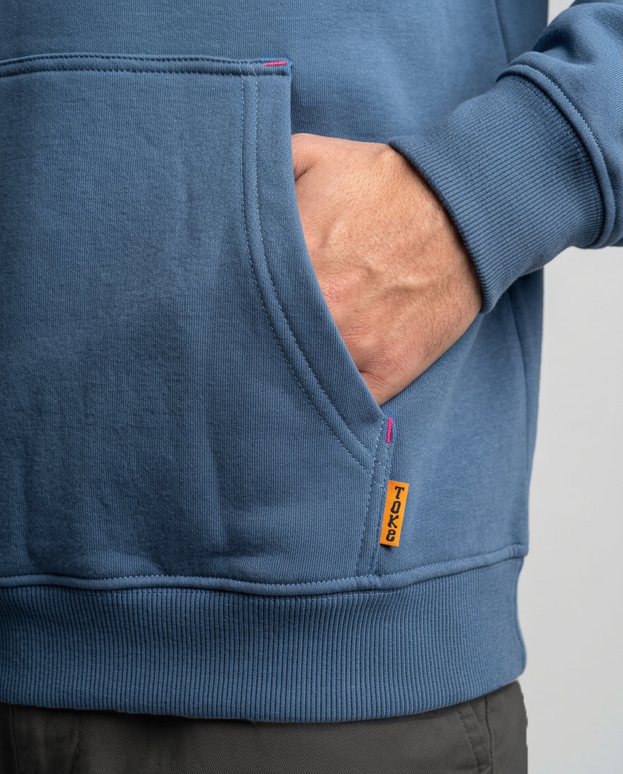 Poleron Hoodie Azul Dakar
