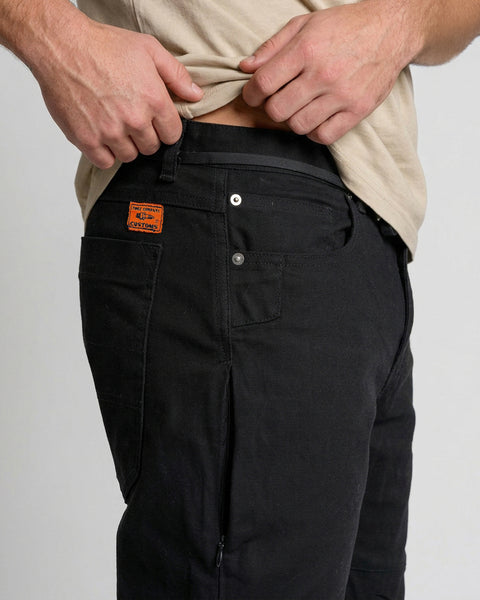 Pantalón Negro Hombre Racer