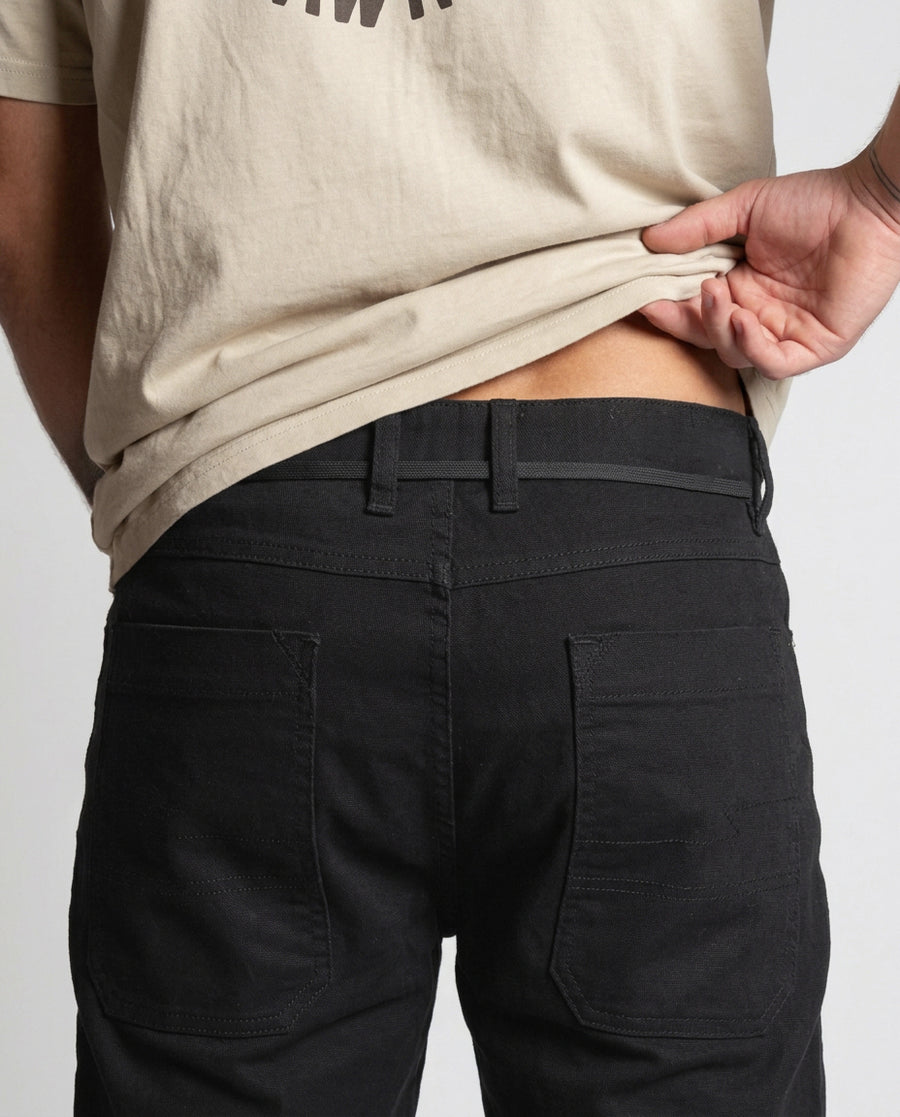 Pantalón Negro Hombre Racer