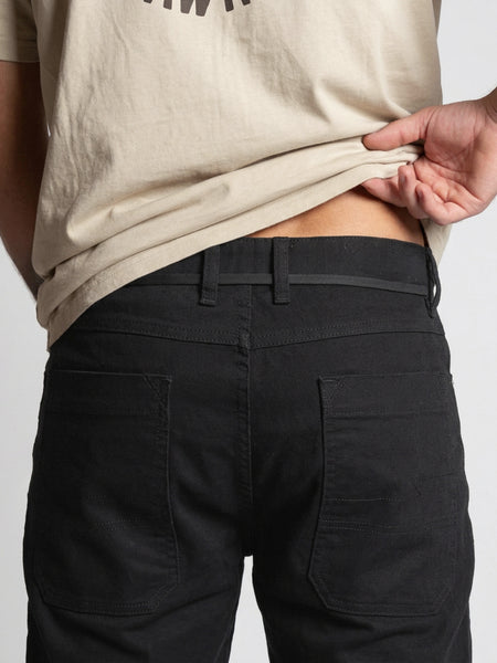 Pantalón Negro Hombre Racer