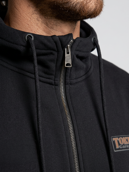 Poleron Full Zipper Negro Tool