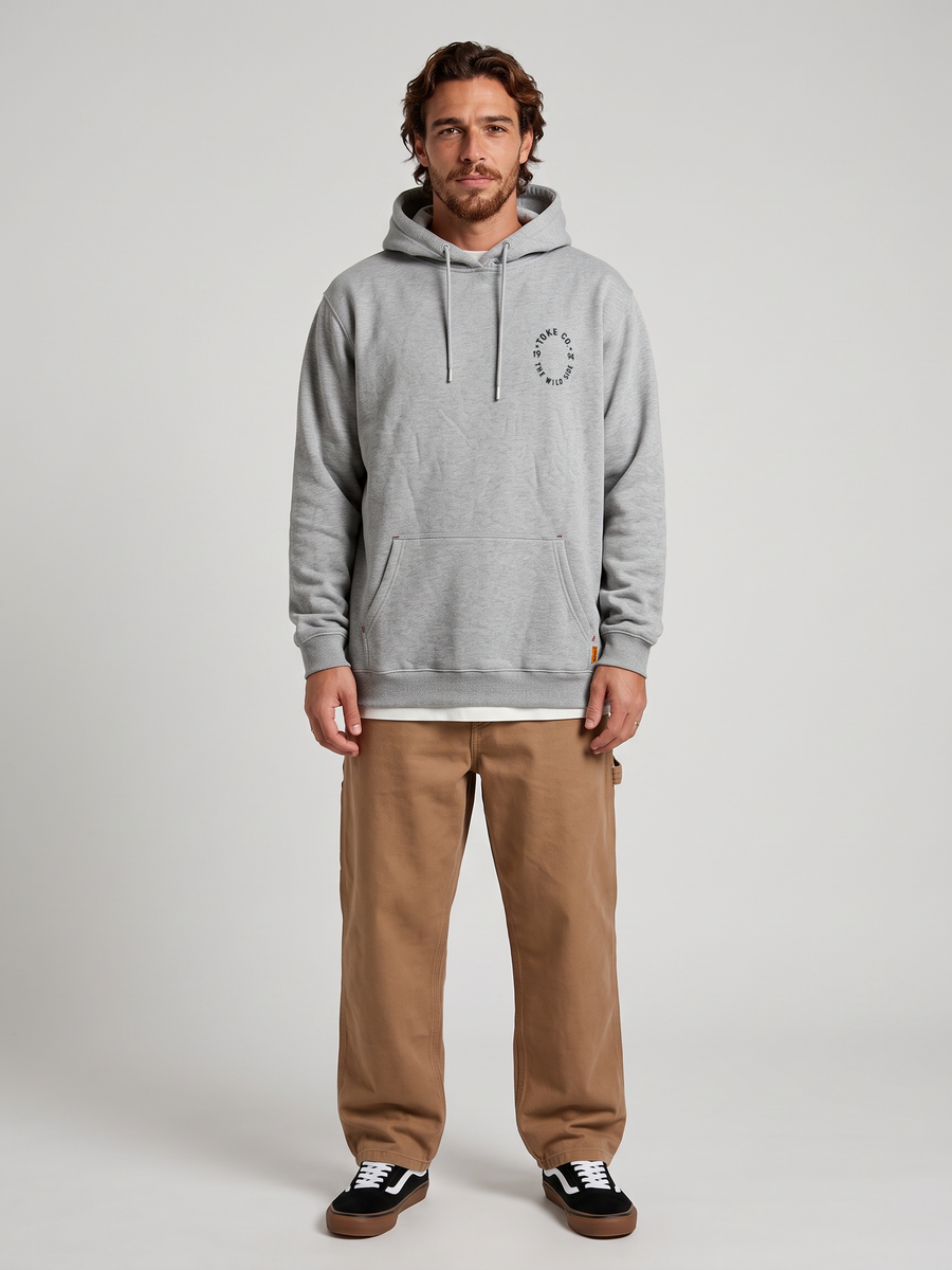 Poleron Hoodie Melange Hombre Racer