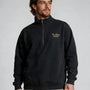 Poleron Hombre Half Zipper Negro