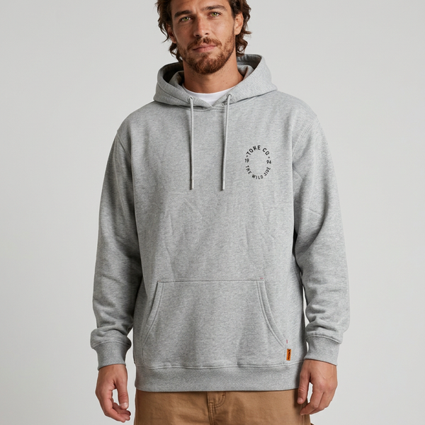 Poleron Hoodie Melange Hombre Racer
