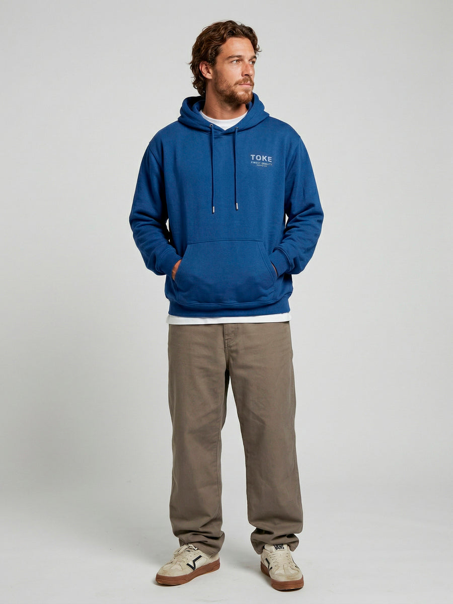Poleron Hoodie Azul Hombre Maico