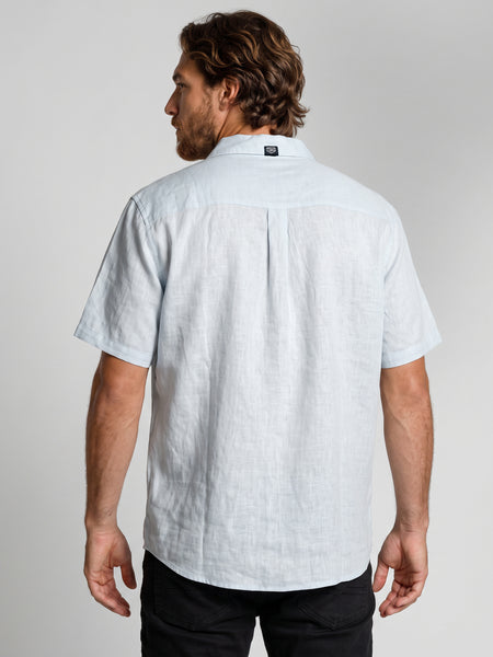 Camisa Hombre Lisa Celeste Toke