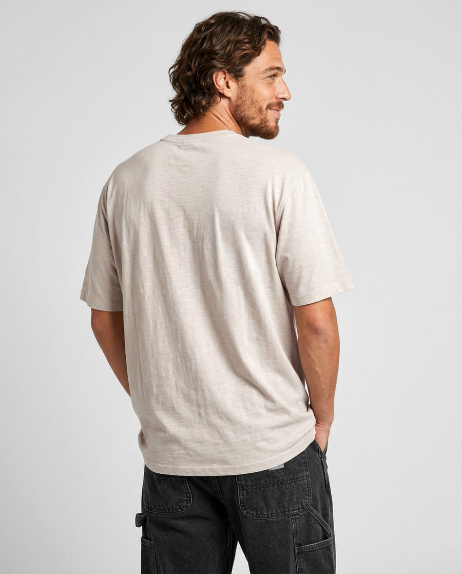 Polera Hombre Blanca Bolsillo