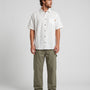 Camisa Lino Blanca Hombre Solid - Toke