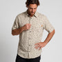 Camisa Hombre Estampada Beige Indian Toke