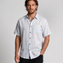 Camisa Hombre Lisa Celeste Toke