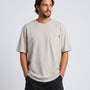 Polera Hombre Blanca Bolsillo