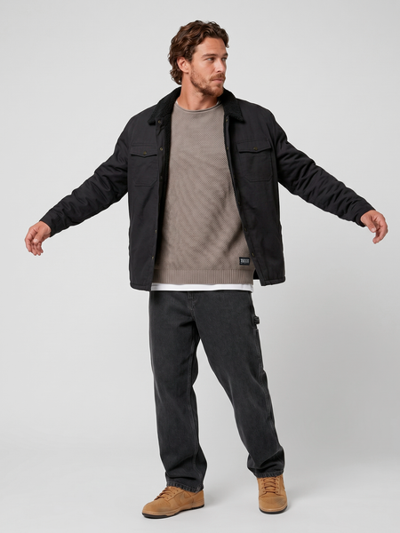 Chaqueta Negra Hombre Wax