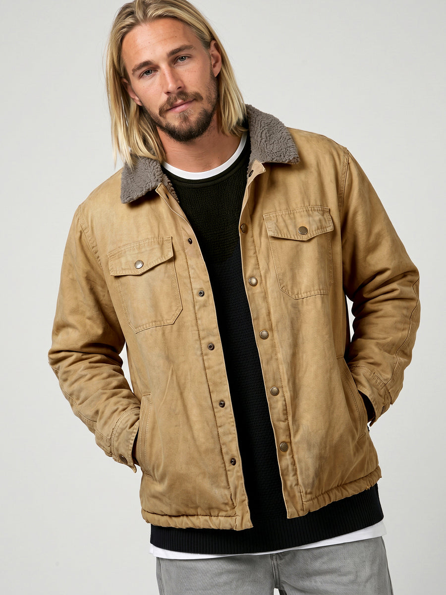 Chaqueta Beige Hombre Wax