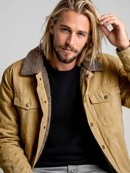 Chaqueta Beige Hombre Wax
