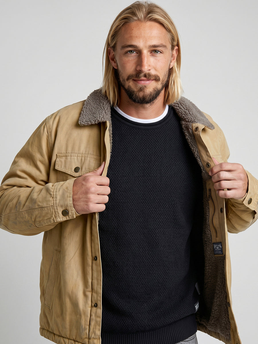 Chaqueta Beige Hombre Wax