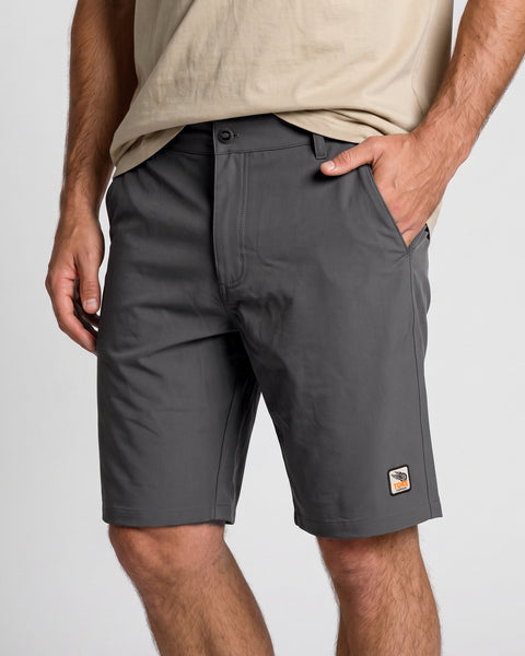 Short Gris Oscuro Híbrido Hombre