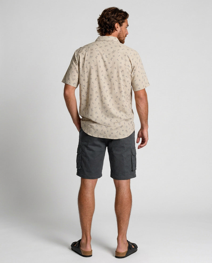 Short Cargo Negro Hombre