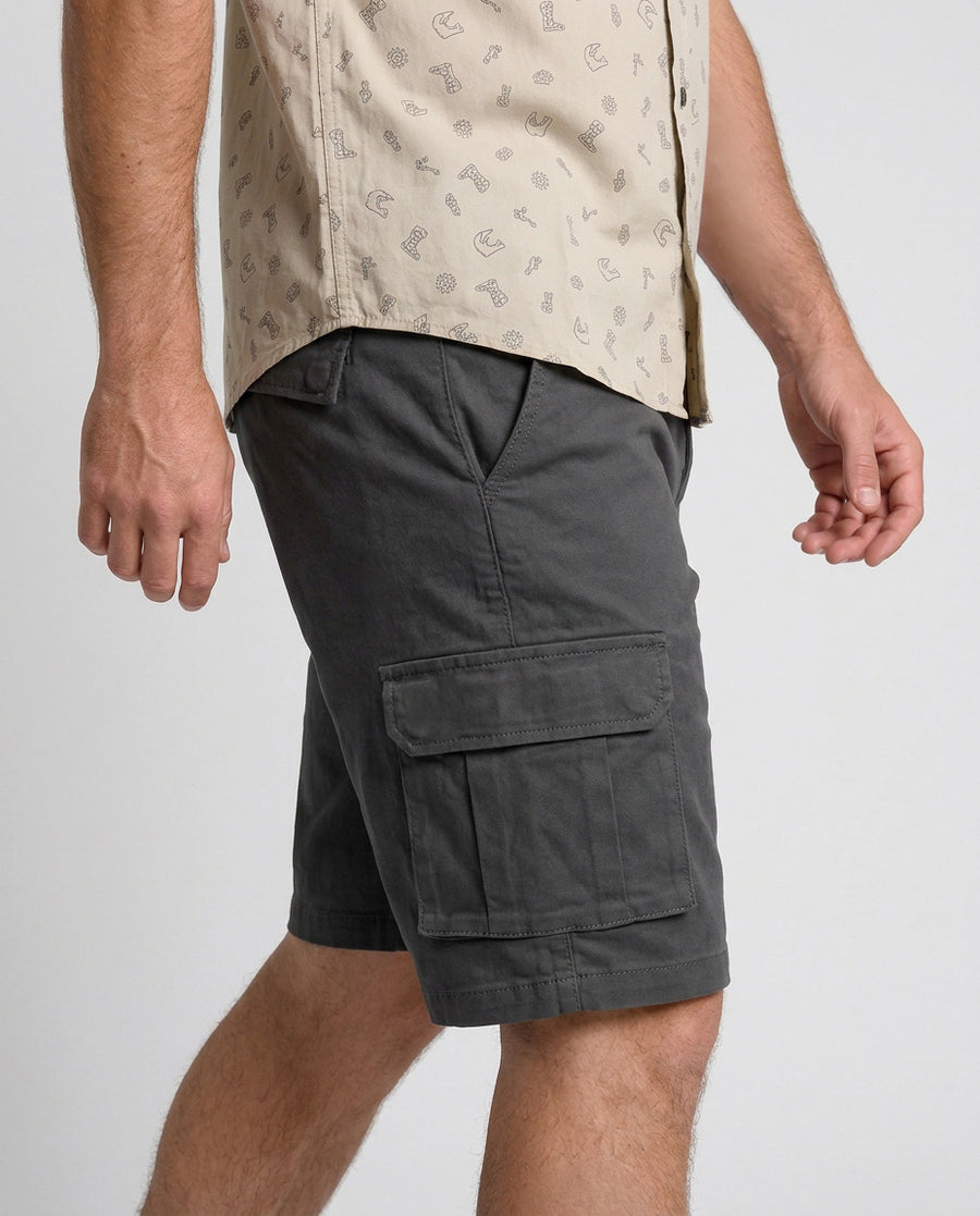 Short Cargo Negro Hombre