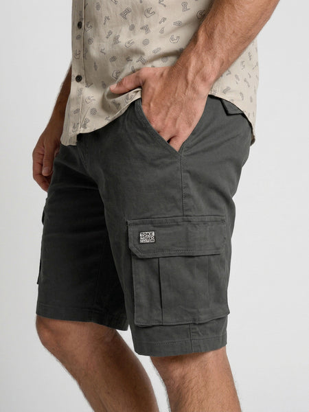 Short Cargo Negro Hombre
