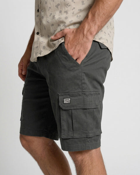 Short Cargo Negro Hombre