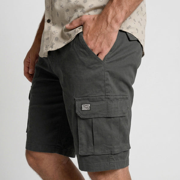 Short Cargo Negro Hombre