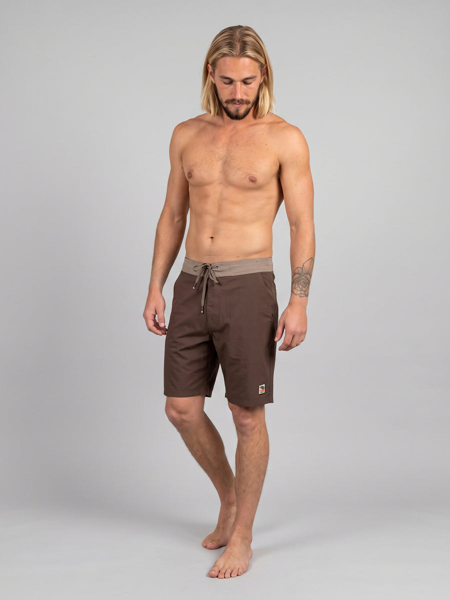 Traje de Baño Café Dirt Hombre