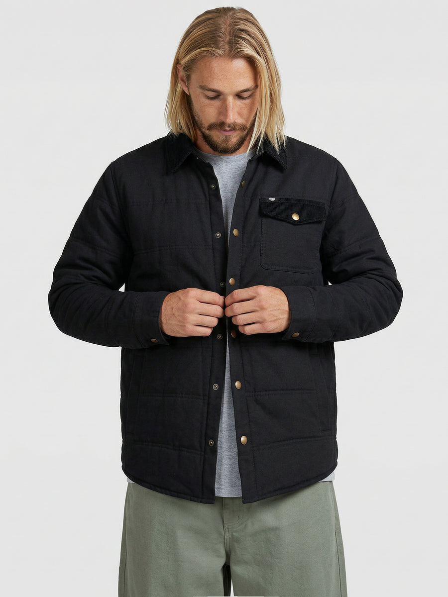 Chaqueta Negra Hombre Canvas Monkey
