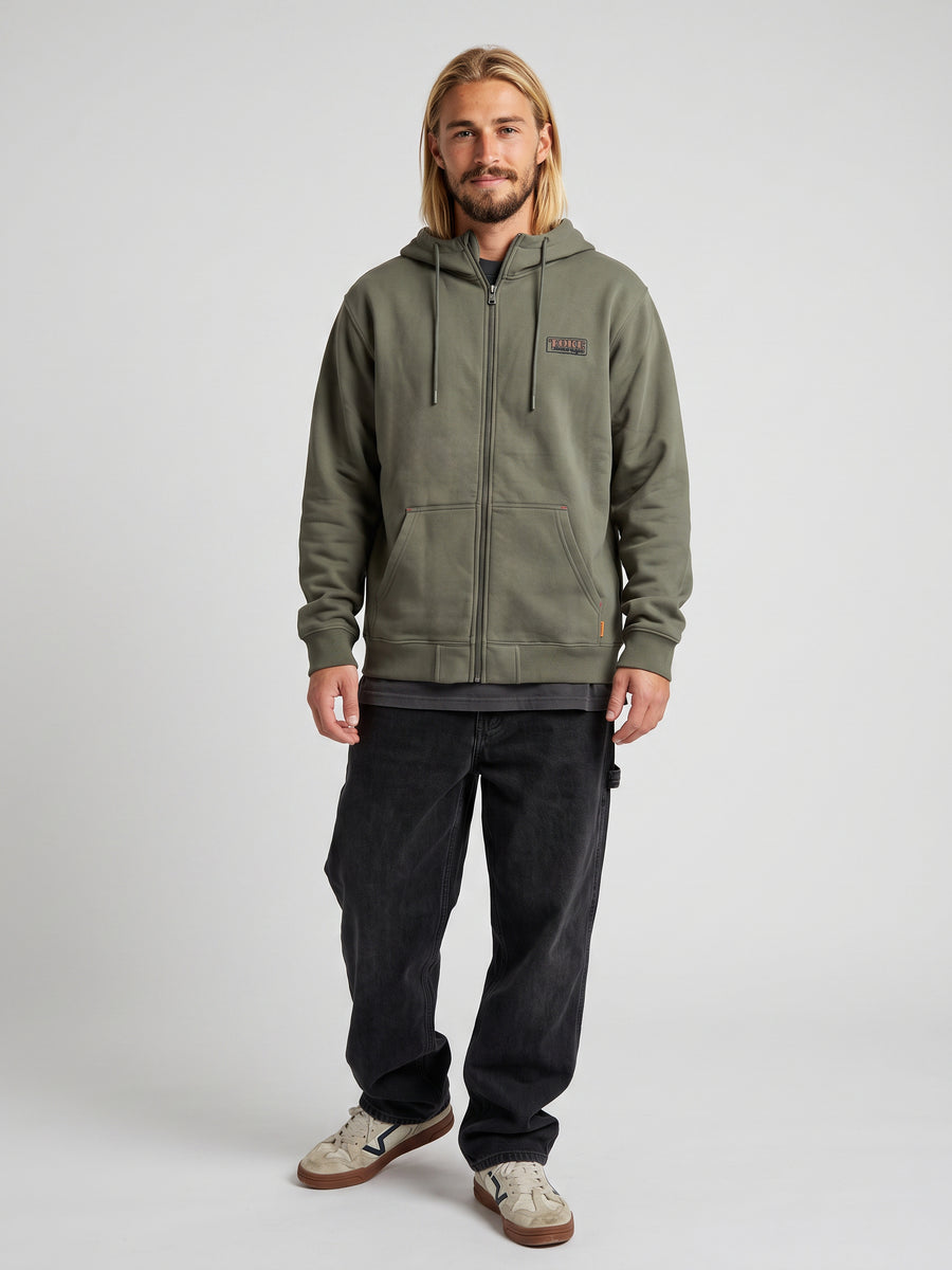 Poleron Full Zipper Verde Tool
