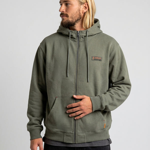 Poleron Full Zipper Verde Tool