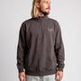Poleron Hombre Half Zipper Café