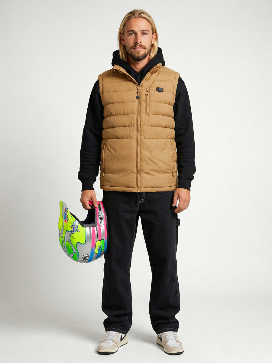 Chaqueta Sin Mangas Hombre Beige Guzzi