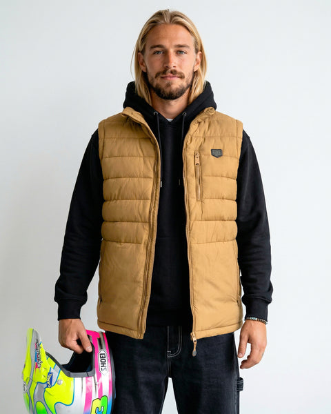 Chaqueta Sin Mangas Hombre Beige Guzzi