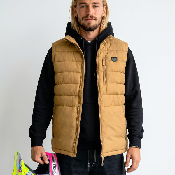 Chaqueta Sin Mangas Hombre Beige Guzzi