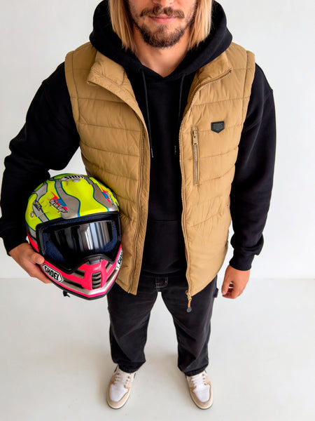 Chaqueta Sin Mangas Hombre Beige Guzzi